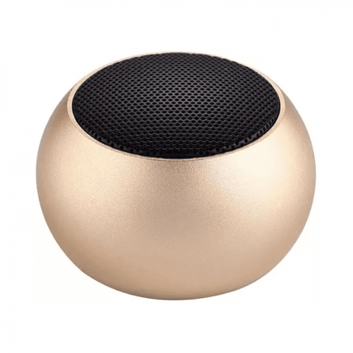 Caixa de Som Bluetooth Mini Speaker Dourado